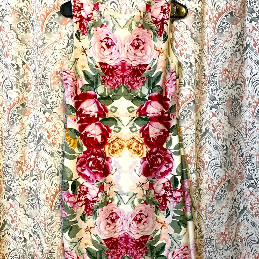 Knee length floral dress